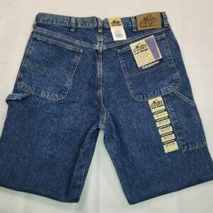 Old Mill Jeans Men's Size 36X30 Blue Classic Relaxed Fit 100% Cotton Denim